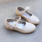 کفش دخترانه عروسکی طرح بغل مروارید از توباکو کد 4120704 - Image 4