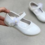 کفش دخترانه عروسکی طرح بغل مروارید از توباکو کد 4120704 - Image 14