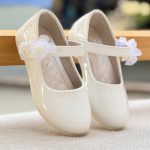 کفش دخترانه عروسکی طرح بغل مروارید از توباکو کد 4120704 - Image 16